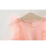 Bow And Lace Kid Casual green Pink Baby Clothing chiffon Princess Toddler Clothes Girl Infant Dresses