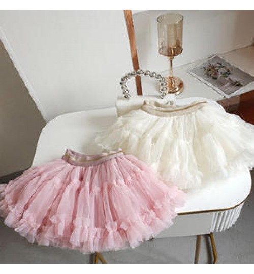 Korean Style Spring Autumn Baby Children Dress Tulle Party Princess Baby Girl Tutu Skirt