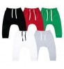 In Stock Newborn Baby Clothes Custom Bottoms Elastic Plain Color Baby Boy Pants Cotton Baby Pants