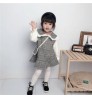 2021 Spring Kids Dress Baby Girl Long Sleeve Children Princess Dresses Plaid Baby Girls Clothing