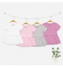 Baby Bamboo Dresses Basical Version Spring New born Baby Girl Short Sleeve Mini Dress 0-18 Months