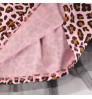 Newest Hot Toddler Baby Kid Girl Turtleneck Leopard Sweatshirt Top Gauze skirt 2pcs Fashion Outfits Sets