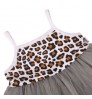 Newest Hot Toddler Baby Kid Girl Turtleneck Leopard Sweatshirt Top Gauze skirt 2pcs Fashion Outfits Sets
