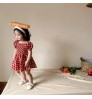 Baby Princess Dress Summer Short Puff Sleeve Square Collar Smocked Dress Girls Infant Floral Dresses