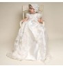Boutique Soft New Born Baby girl lace party dresses white first communion christening gown infant baptism dress