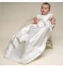 Boutique Soft New Born Baby girl lace party dresses white first communion christening gown infant baptism dress