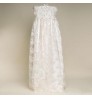 Boutique Soft New Born Baby girl lace party dresses white first communion christening gown infant baptism dress