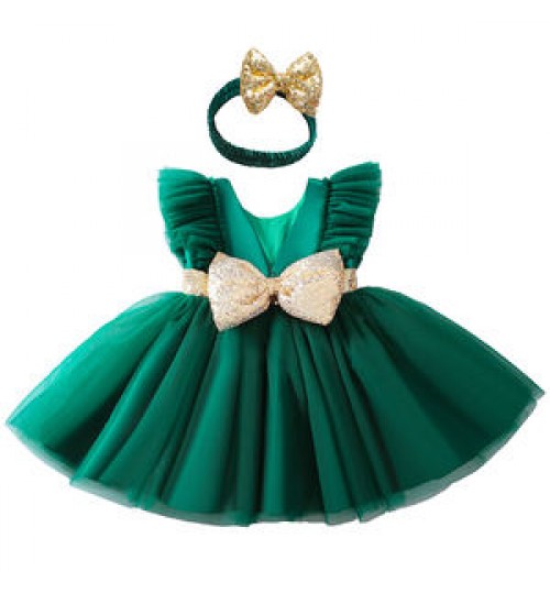 Summer Baby Fashion Girl Party Frock Kids Wedding Dress Fluffy Children Princess Dresses