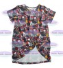 Cd5-1 Latest one piece custom girls spring summer dress printing dress Baby Girls Short Sleeve Baby T Shirts Dress
