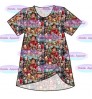 Cd5-1 Latest one piece custom girls spring summer dress printing dress Baby Girls Short Sleeve Baby T Shirts Dress