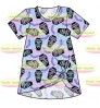 Cd5-1 Latest one piece custom girls spring summer dress printing dress Baby Girls Short Sleeve Baby T Shirts Dress