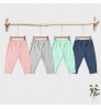 Wholesale Custom Logo Soft Breathable Elastic Plain Color Bamboo Viscose Baby kids girls Jogger Pants or trouser