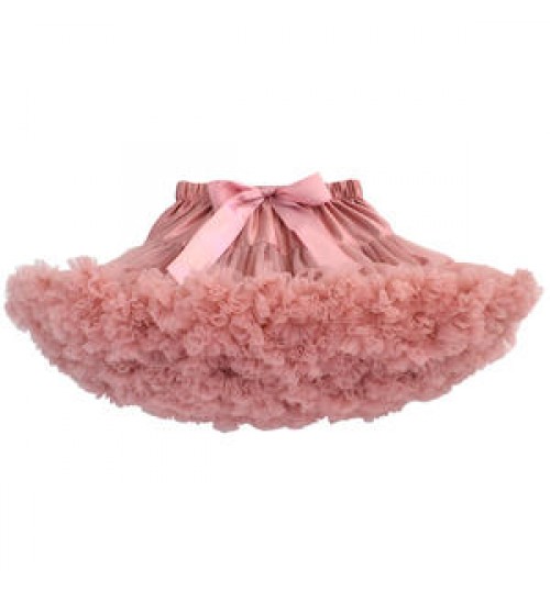 Hot-selling 0-9 years old children's mesh fluffy pink tutu dress skirt baby girl birthday princess short tulle skirts