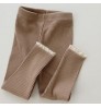 4pc/lot Solid striped Newborn Baby Pants Cotton Infant legging Baby Gril Trousers ribbed leggings baby clothes infant leggings
