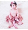 wholesale christmas kids Ruffles Princess party skirt with Bow headband set fashion short tutu baby girls skirts