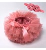 wholesale christmas kids Ruffles Princess party skirt with Bow headband set fashion short tutu baby girls skirts