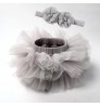 wholesale christmas kids Ruffles Princess party skirt with Bow headband set fashion short tutu baby girls skirts
