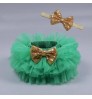 wholesale christmas kids Ruffles Princess party skirt with Bow headband set fashion short tutu baby girls skirts
