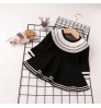 Wholesale Fancy Boutique Lace Neckline Spring Autumn Kids Clothing Girl Sweater Baby Dress