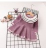 Wholesale Fancy Boutique Lace Neckline Spring Autumn Kids Clothing Girl Sweater Baby Dress