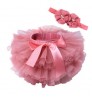 Fluffy infant toddler ballet tulle princess party dress bow soft mesh skirt minimalist baby girl tutu skirt