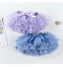 Fluffy infant toddler ballet tulle princess party dress bow soft mesh skirt minimalist baby girl tutu skirt