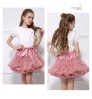 Fluffy infant toddler ballet tulle princess party dress bow soft mesh skirt minimalist baby girl tutu skirt