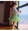 Fluffy infant toddler ballet tulle princess party dress bow soft mesh skirt minimalist baby girl tutu skirt