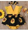 Pretty 0 3 Months 7 Months Baby Girl Floral Jumpsuit Dress Set Dresses Baby Girls Children Party Baby Dress Romper