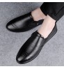 Without laces Genuine Shoes Men Leather Flat Formales Loafers Pure Leather Shoes For Men Erkek Smart Imported Shoes Leather Men