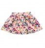 baby floral A-line skirt girls wood button short skirt