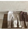 2022 Spring Baby Leggings Infant Korean Baby Clothes Rib Patchwork Toddler Girls Pants&Trousers