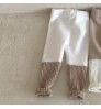 2022 Spring Baby Leggings Infant Korean Baby Clothes Rib Patchwork Toddler Girls Pants&Trousers
