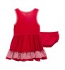 Hot selling fashion baby girls clothing dresses clothes skirt red color
