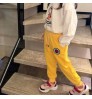 Children's trousers boys and girls spring and autumn 1-12 years old sweatpants baby casual waffle children's pants
