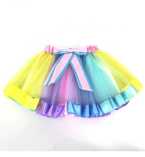 Factory Directly Baby Tutu Skirts Children Pink Rainbow Baby Girls Tutu Skirt With Lining
