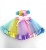 Factory Directly Baby Tutu Skirts Children Pink Rainbow Baby Girls Tutu Skirt With Lining