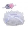 new style 0-3 years baby TUTU skirt fashion baby girls solid color Half-length mesh skirt with headwear