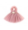 Ins baby girls tutu dress with crystal flower embellished princess dress four layer lace dress