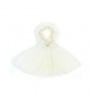 Ins baby girls tutu dress with crystal flower embellished princess dress four layer lace dress