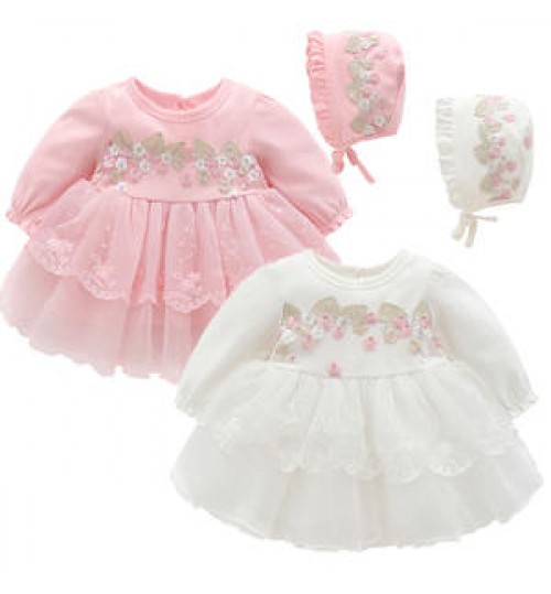 hot deals 2020 Fashion Spring and Autumn Baby Girl Lace Princess Dress baby dresses newborn baby clothes toddler clothing