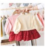 Hao Baby Girl Dress 2020 New Children Sweater Kids Stitching Skirt Baby Dress Korean Girls