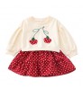Hao Baby Girl Dress 2020 New Children Sweater Kids Stitching Skirt Baby Dress Korean Girls