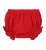 Summer new baby solid color cotton and linen triangle casual big PP baby shorts bloomers pants