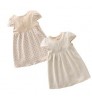 Wholesale Custom Super Soft 100% Organic Color Cotton No Dyeing Newborn Baby Girl Dresses