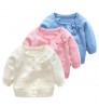 Baby Sweater Custom Factory Plain Blank Baby Solid Color Cardigan Sweater Simple Girl Knit Cardigan