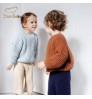 Baby Sweater 100% Organic Cotton Chunky Knits Sweaters For Baby Sustainable Kids Pullover Knit Yarn Toddler Crew Neck Baby Knitwear