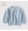 Baby Sweater 100% Organic Cotton Chunky Knits Sweaters For Baby Sustainable Kids Pullover Knit Yarn Toddler Crew Neck Baby Knitwear