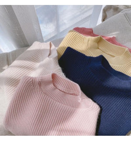 Wholesale baby clothes newborn baby sweater crew neck jumper baby boy girl sweater