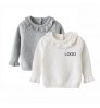 INS Girls Sweater Infant Pullover Long Sleeve 100% organic cotton chunky Crew neck baby knits sweaters